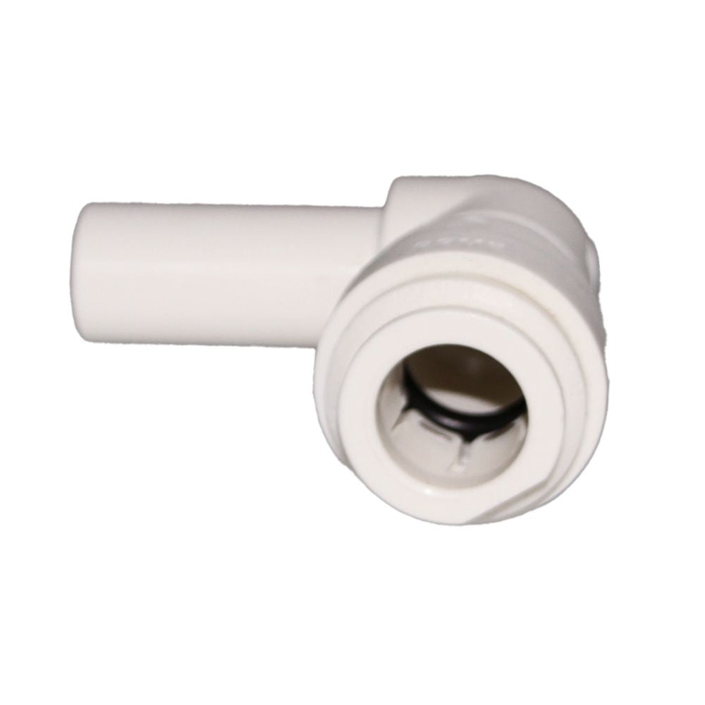 John Guest Stem Elbow Connector Polypro - 1/2 Stem x 1/2