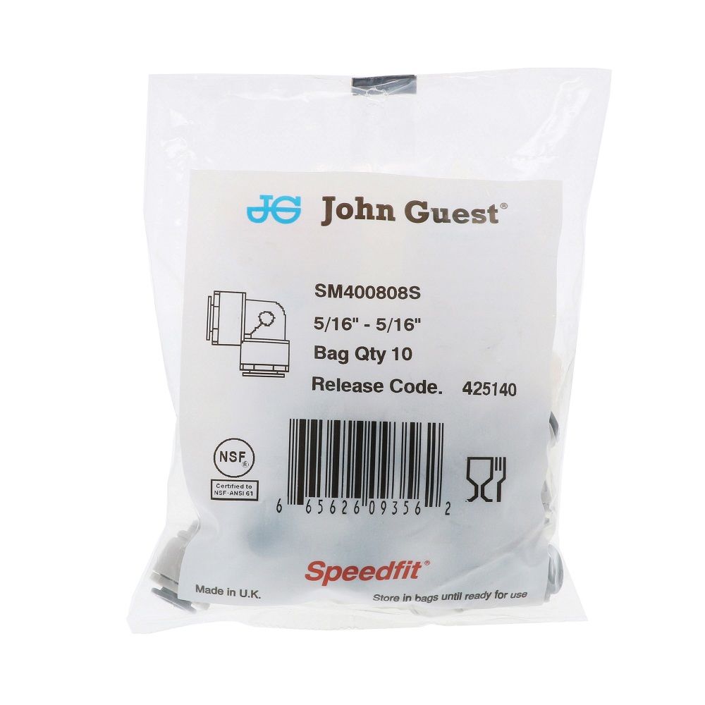 John Guest Superseal [both] Elbow Union - 5/16 x 5/16