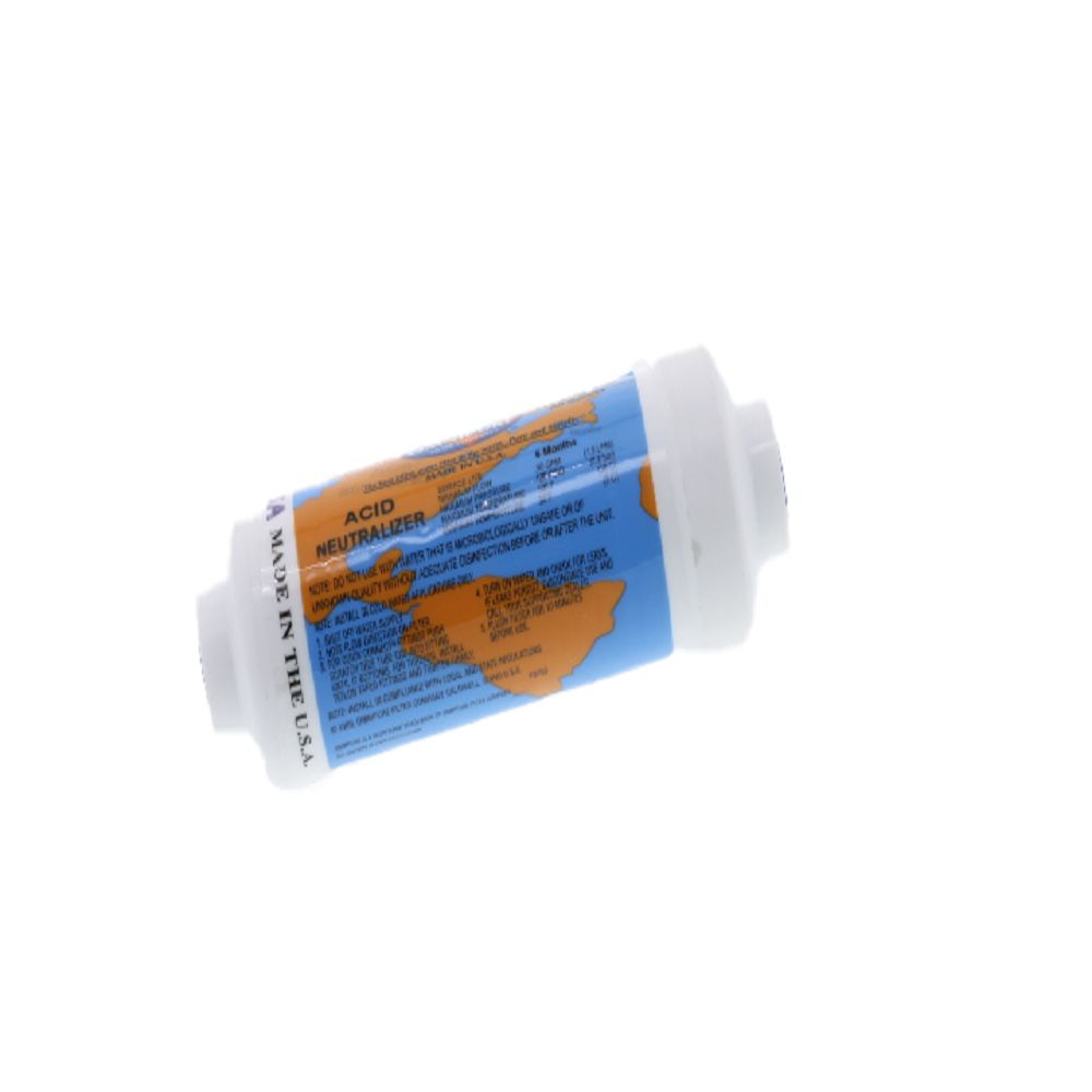 Omnipure Inline K2348-BB Calcite Re-mineralizer - 6" x 2" Filter - 1/4" FPT