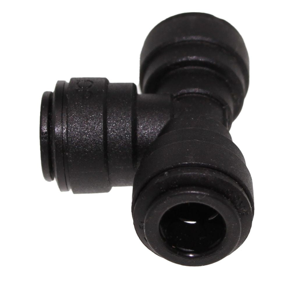 John Guest Union Tee Black Polypropylene - 3/8