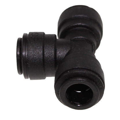 John Guest Union Tee Black Polypropylene - 3/8