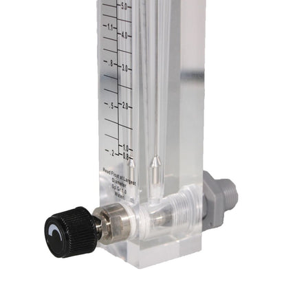 Neo-Pure Adjustable Panel Mount Flowmeter 0.2-2GPM 3/8" MNPT