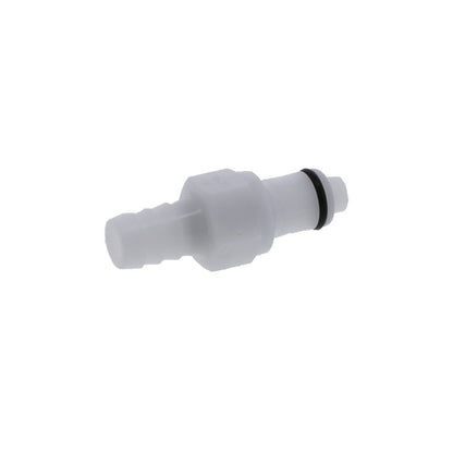 PLCD22006V Valved In-Line Hose Barb Coupling Insert 3/8 ID Barb Viton O-ring