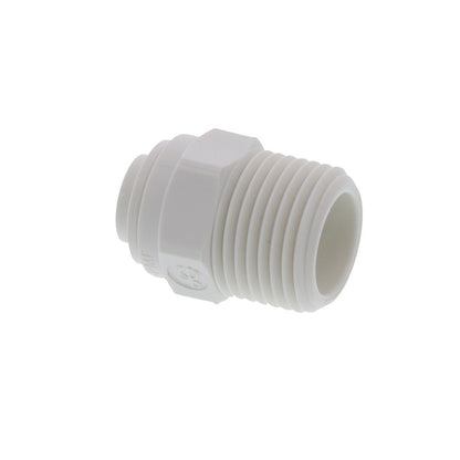 John Guest Male Connector NPTF Polypro - 1/4 x 3/8 NPTF