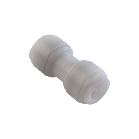 NeoFit - Acetal Natural White Union Connector 8mm [5/16"] tube x 8mm [5/16"] tube