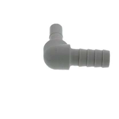 DMfit Stem Elbow Barb Connector  - 1/4 OD Stem x 5/16 ID Barb