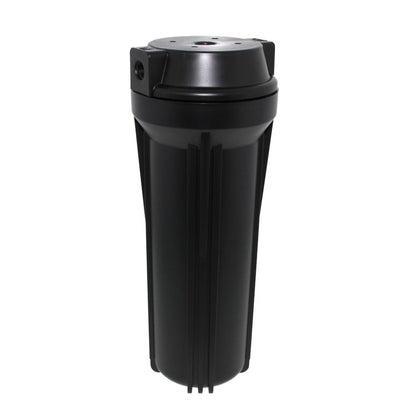 10" Neo-Pure SlimLine Flat Cap Housing NSF Black Cap/Black Sump 1/2" No Pressure Relief