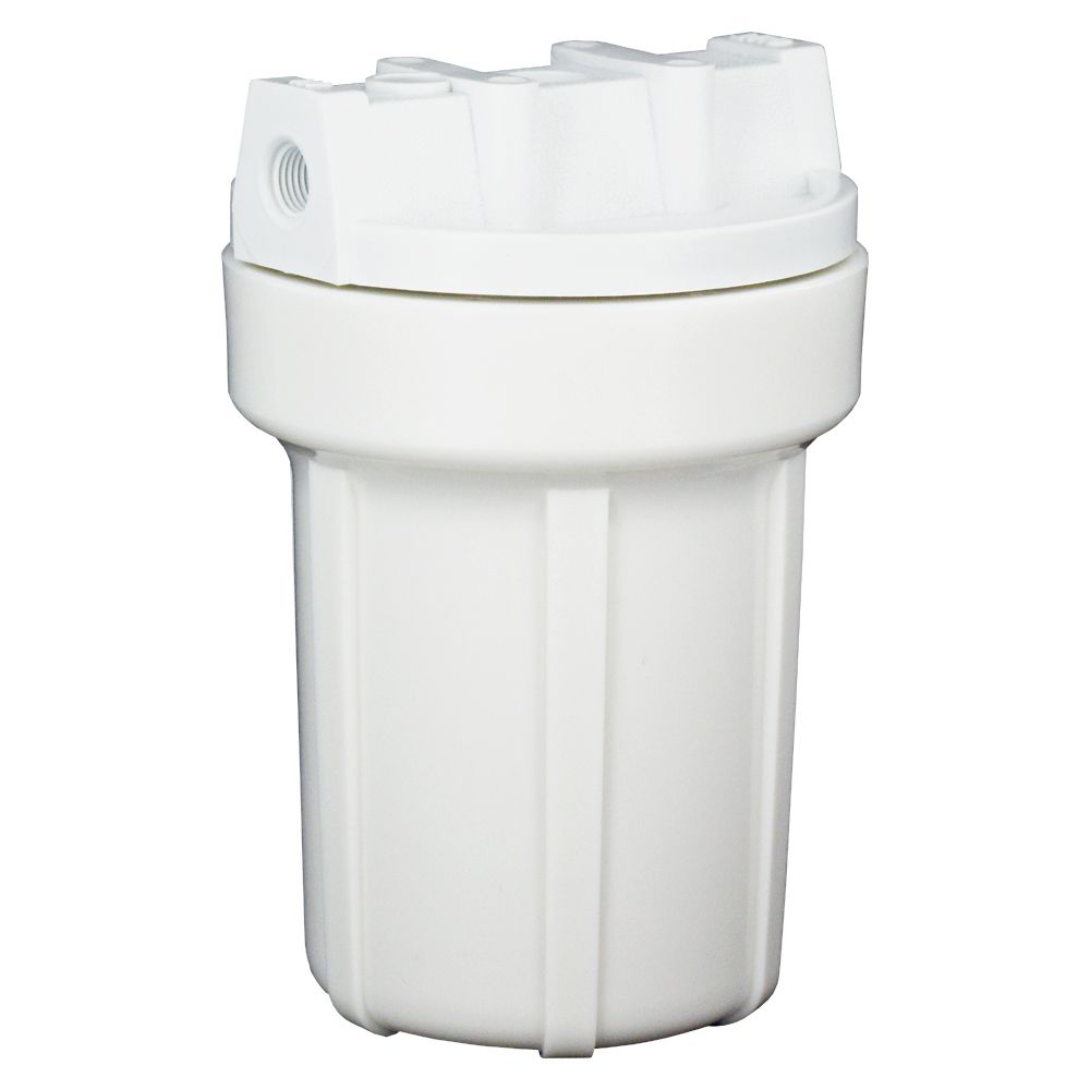 Watts FH500WW14 5" Water Filter Housing 1/4 White Sump No PR - 1/4" FPT