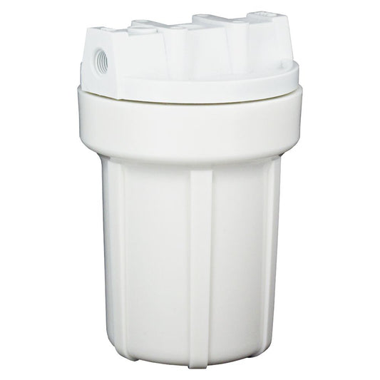 Watts FH500WW14 5" Water Filter Housing 1/4 White Sump No PR - 1/4" FPT