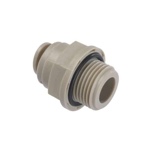 NeoFit - Acetal Gray Male Connector 8mm [5/16"] tube x 1/2"NPTF