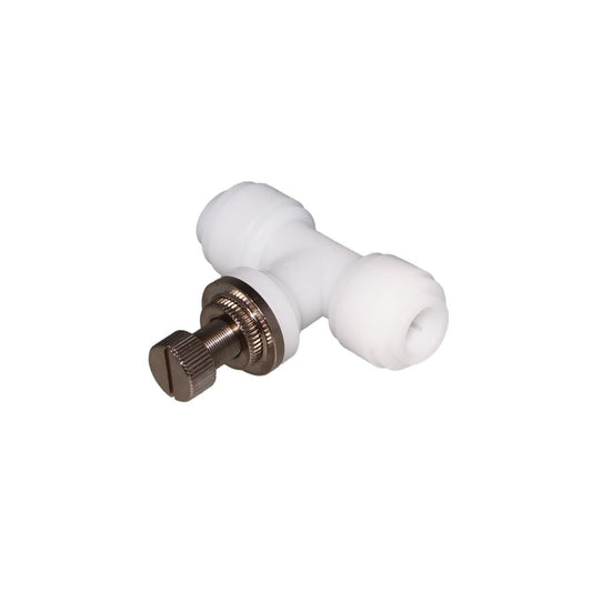 NeoFit - Acetal Natural White Flow Control Union Connector 1/4" tube