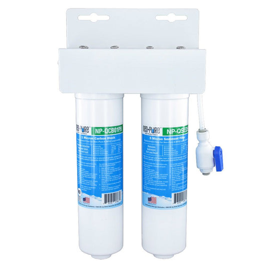 Neo-Pure K-NPQ2 2-Stage Quick-Change Water Cooler/Under-Counter Filter Kit with Sediment Prefilter