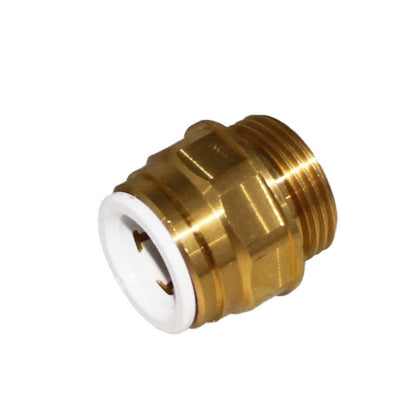 John Guest Brass Male Connector BSP - 15mm x 1/2 BSP