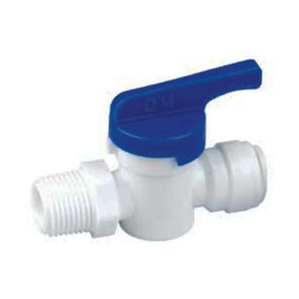 DMfit Hand Valve Male Connector - 3/8" Push-in x 3/8'NPTF
