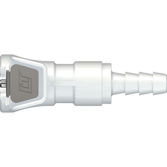 LinkTech 20AC Series Straight Female, Non-valved, 3/16" HB, Natural Acetal
