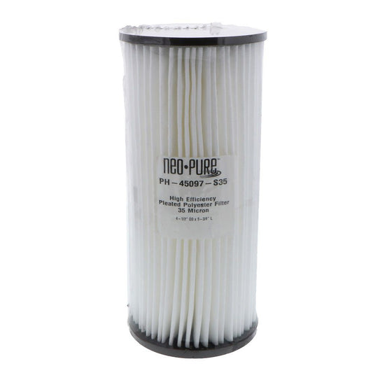 Neo-Pure PH-45097-S35 9-3/4" BB High Efficiency Pleated Filter 0.35 micron