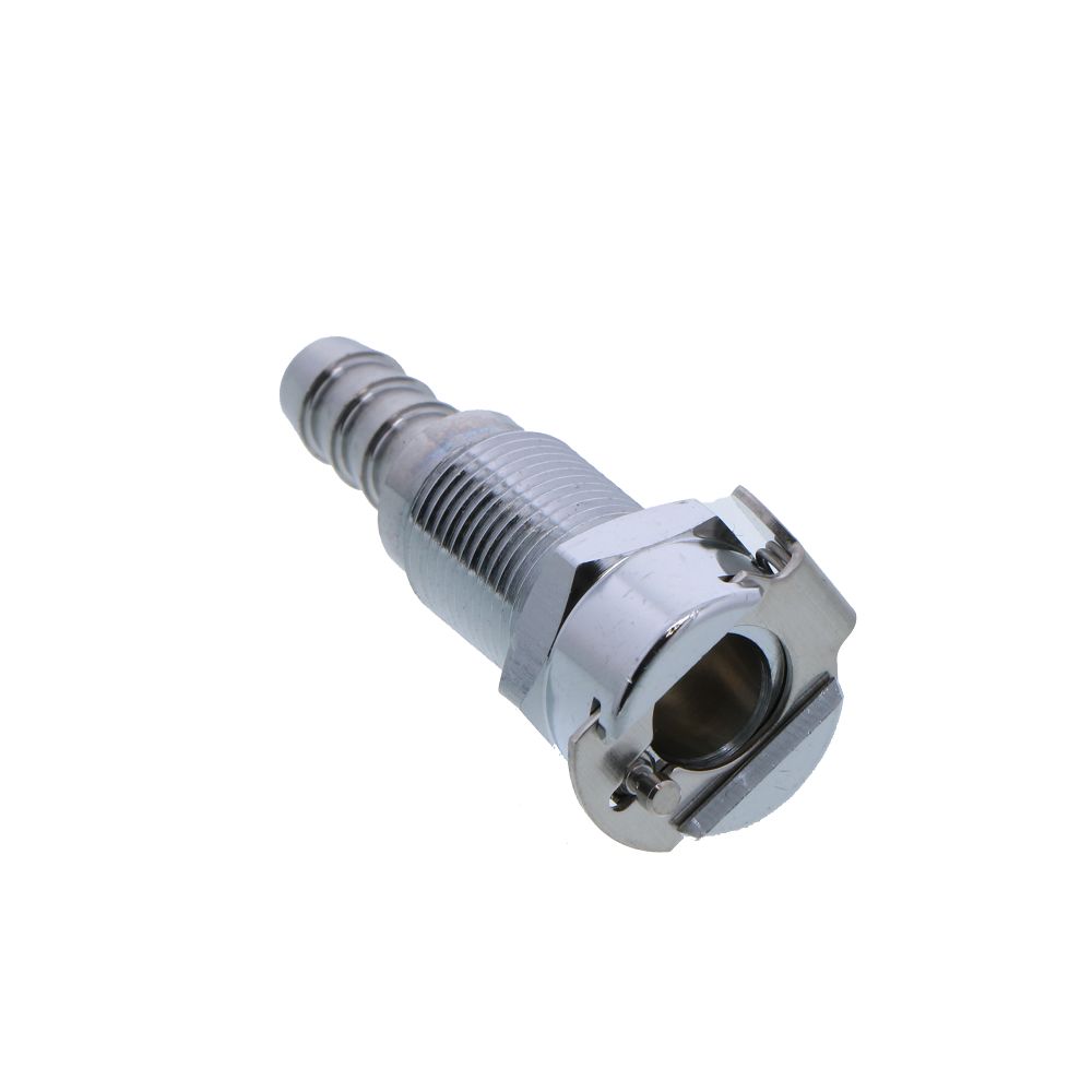 MC1604 Panel Mount Hose Barb Coupling Body 1/4 ID Barb
