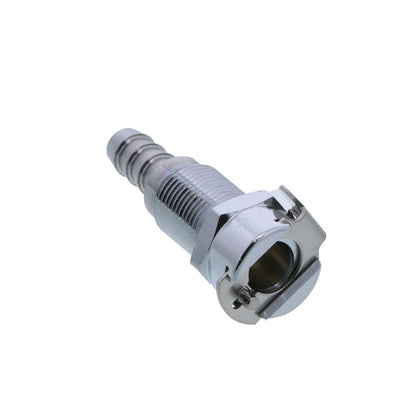 MC1604 Panel Mount Hose Barb Coupling Body 1/4 ID Barb