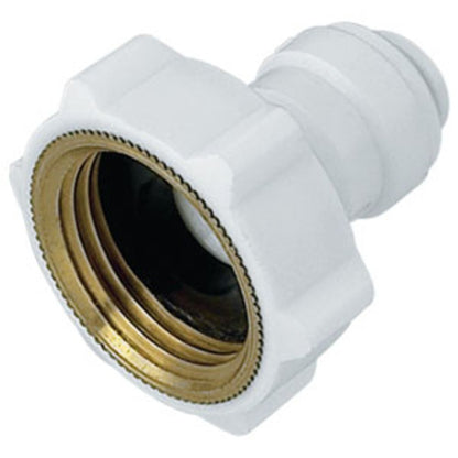 DMfit Female Garden Hose Adapter - 5/16" Push-in x 3/4" NH flat inside