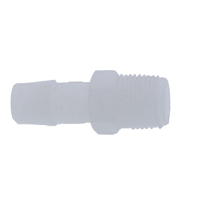 Male Barb Connector Kynar [PVDF] - 1/2 ID Barb x 3/8 MNPT