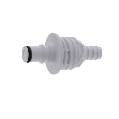 NS4D4200606 ABS Valved Panel Mount Hose Barb Coupling Insert 3/8 ID Barb