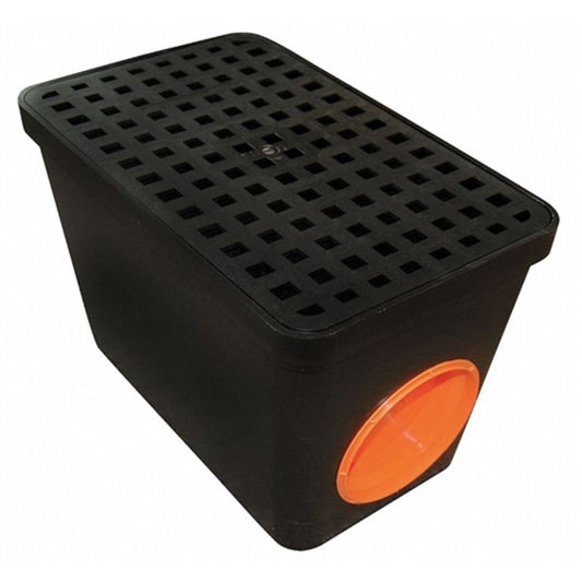 TUF-TITE 2 Hole Drain Sump box, 14"L x 9"W x 9"D, 2HDS-2B